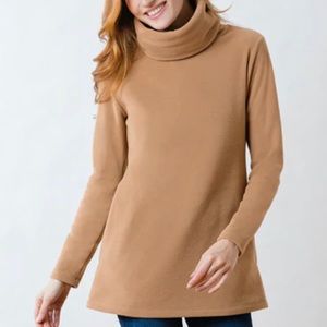 Dudley Stephens Double Roll Neck Cobble Hill in Camel Sz XS